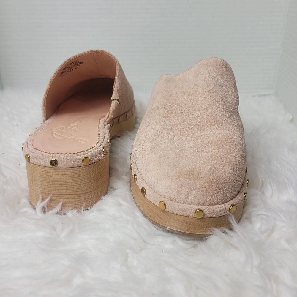 J.Crew Dakota Women's Studded Clogs Size 11 Mauve Blush BJ797 Shoes Like New - Picture 7 of 11
